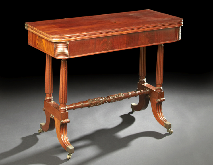 American Classical Mahogany Games Table,