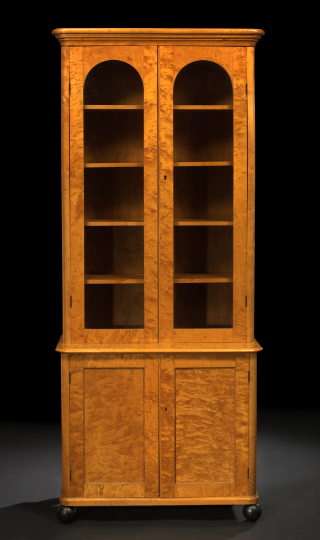 Biedermeier Style Satinwood Bookcase  2b730