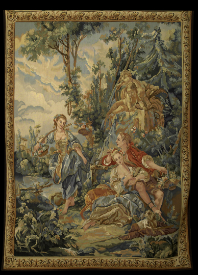 Large Aubusson Tapestry,  depicting