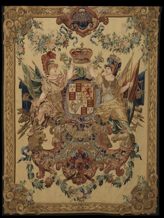 Large Aubusson Armorial Tapestry 2b74d