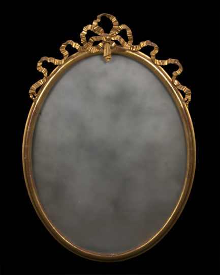 Louis XVI-Style Giltwood Looking Glass,