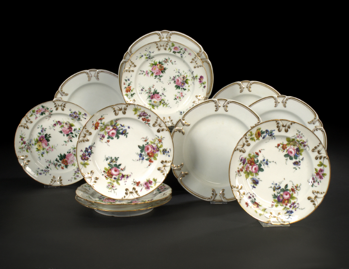 Thirteen-Piece Group of Paris Porcelain