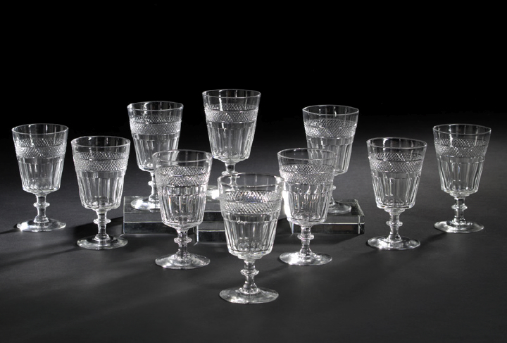 Set of Ten Edinburg Crystal Panel Cut 2b4a9