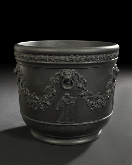 Wedgwood Black Basalt Cachepot  2b4be