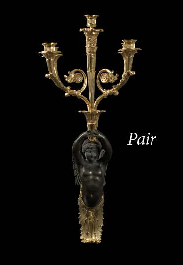Large Pair of French Gilt- and