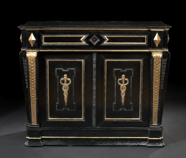 Napoleon III Ebonized and Gilt-Decorated