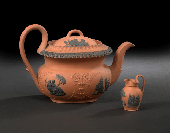 Fine Wedgwood Rosso Antico Teapot,