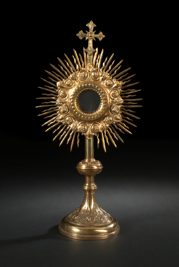 French Gilt-Brass and -Copper Monstrance,