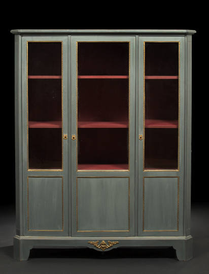 Louis XVI-Style Polychromed Vitrine,