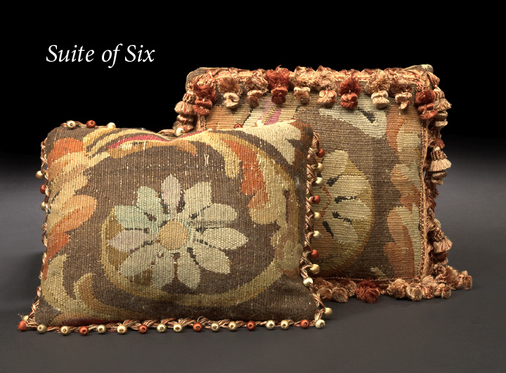 Suite of Six French Charles X Aubusson 2b975