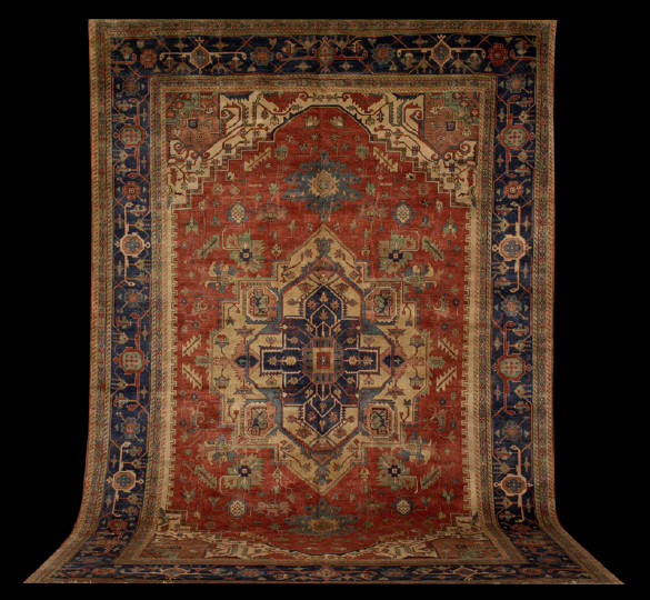 Agra Heriz Carpet,  12' x 17' 10".