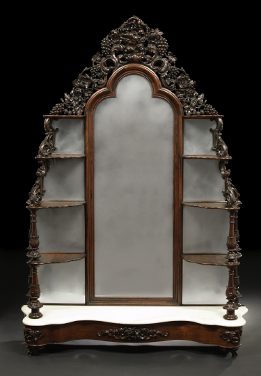 Fine American Rococo Revival Rosewood 2b996