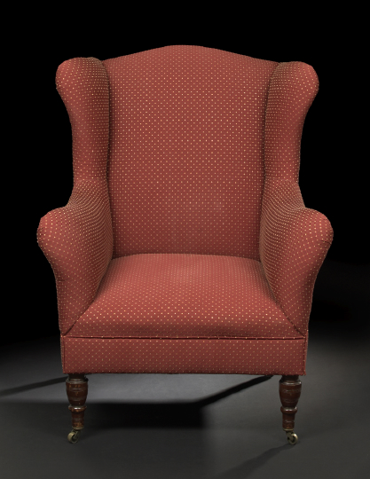 American Mahogany Wing Chair  2b9bc