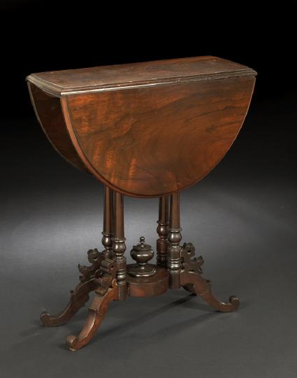 Victorian Rosewood Drop-Leaf Occasional