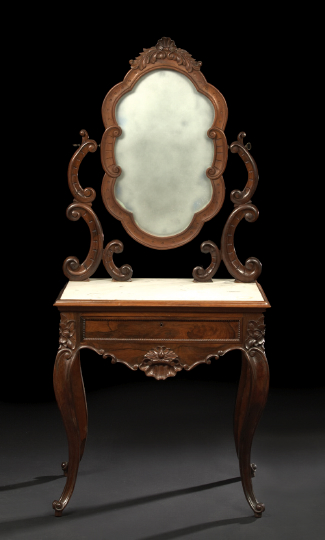 American Rococo Revival Rosewood and