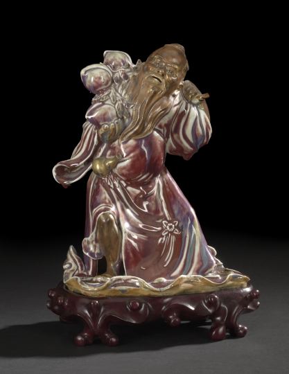 Chinese Glazed Porcelain Figure 2ba98