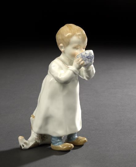 Meissen Porcelain Figure of a Standing