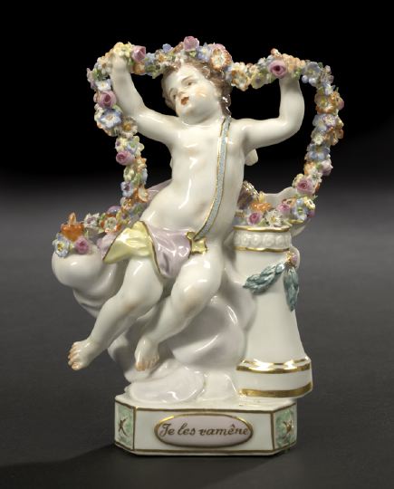 Meissen Porcelain Eros Figure Je 2babb