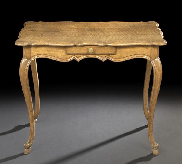 Provincial Louis XV Style Oak Occasional 2bace