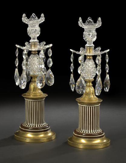 Fine Pair of Gilt Lacquered Brass Mounted 2baec