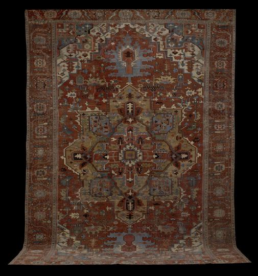 Antique Serapi Carpet,  11' 2"