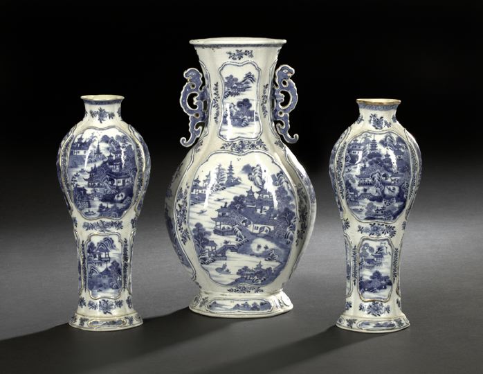 Three Chinese Export Blue and White 2bb15