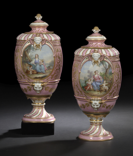 Pair of French Parcel Gilt Rose 2b751