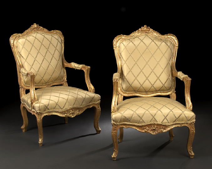 Pair of Louis XIV Style Giltwood 2b7a7