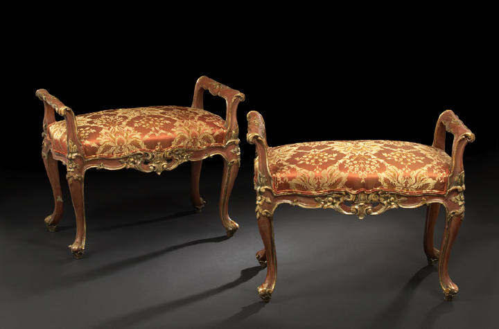 Pair of Louis XV-Style Polychromed