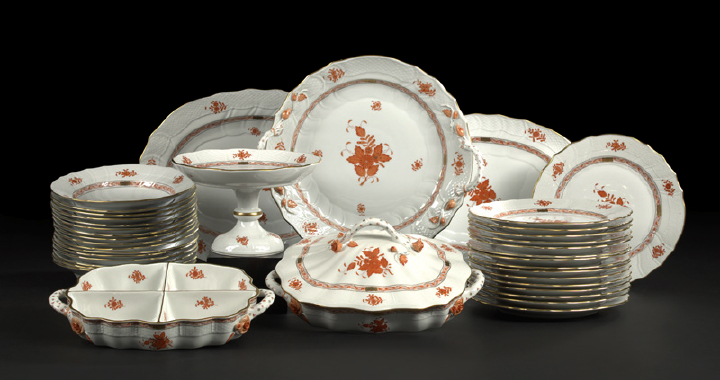 Thirty-Eight-Piece Herend Porcelain