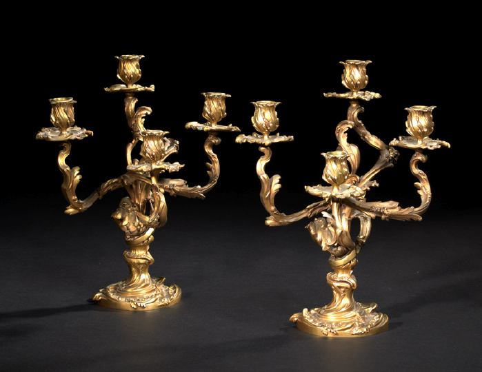 Attractive Pair of French Gilt Bronze 2b7cb