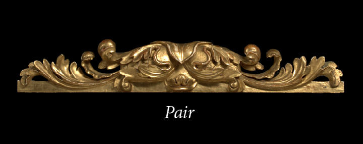 Pair of Italian Carved Giltwood