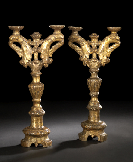 Pair of Italian Provincial Carved 2b7d4
