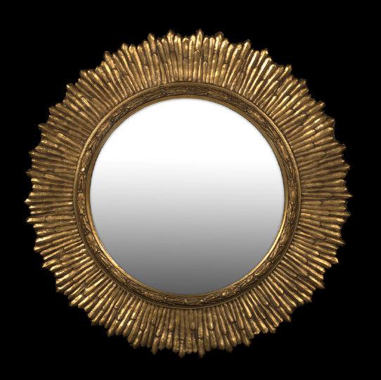 Italian Carved Giltwood Convex