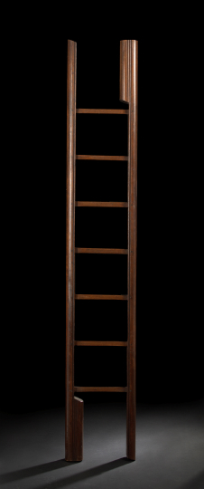 English Mahogany Folding Library