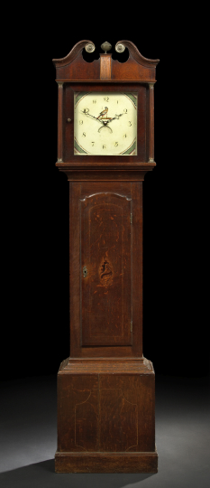 George III-Style Oak Longcase Clock,