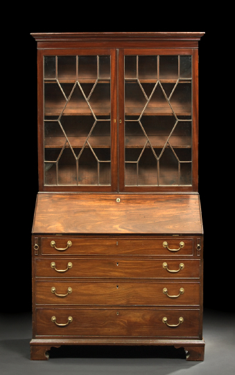 George III Mahogany Secretary Bookcase  2b814
