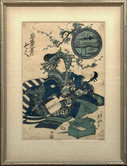 Japanese Woodblock Print,  by Keisai