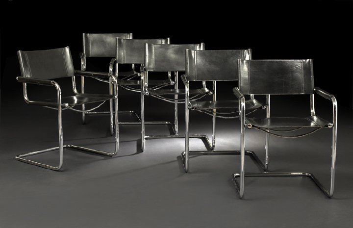 Suite of Six Chrome Plated and 2b8af