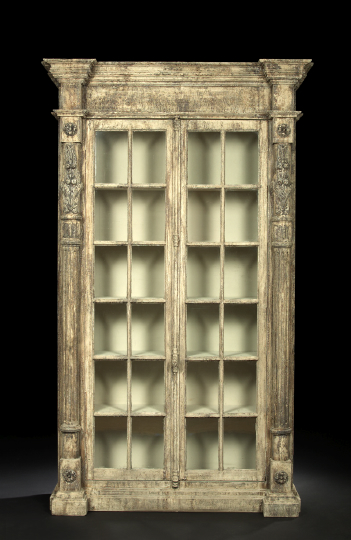 George III-Style Polychromed Bookcase,