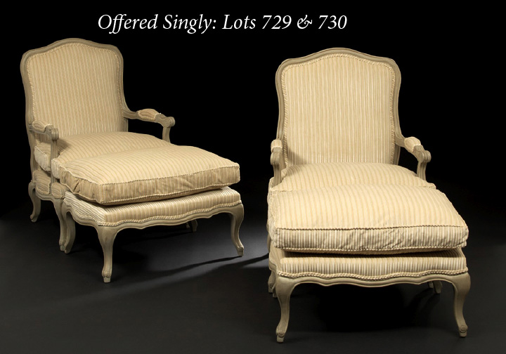 Louis XV Style Polychromed Fauteuil 2b8c7