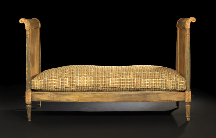 Directoire-Style Polychromed Day Bed,