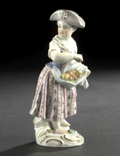 Meissen Porcelain Figure of a Barefoot 2bd23