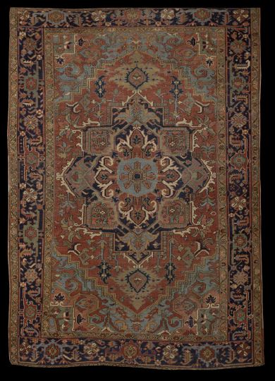 Antique Serapi Carpet 8 x 11  2bdac