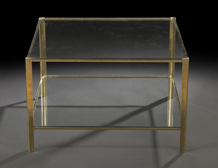 Art Moderne Gilt-Metal and Glass