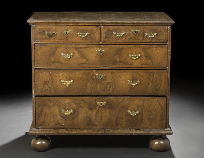 William and Mary Walnut Chest  2bdcc