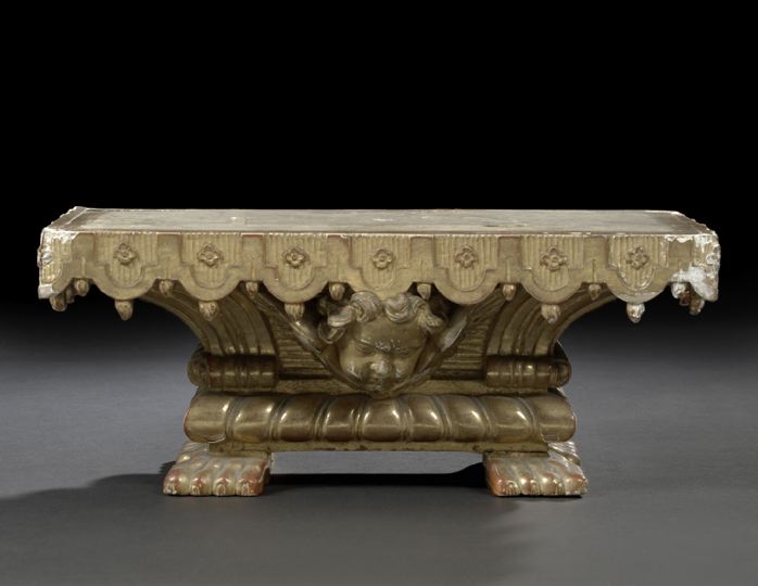 Italian Carved Giltwood Sculpture
