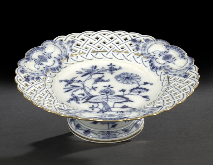 Meissen Blue and White Lattice Reticulated 2be0f