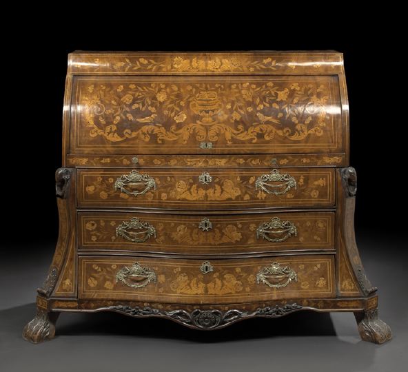 Dutch Mahogany and Marquetry Bureau 2be19