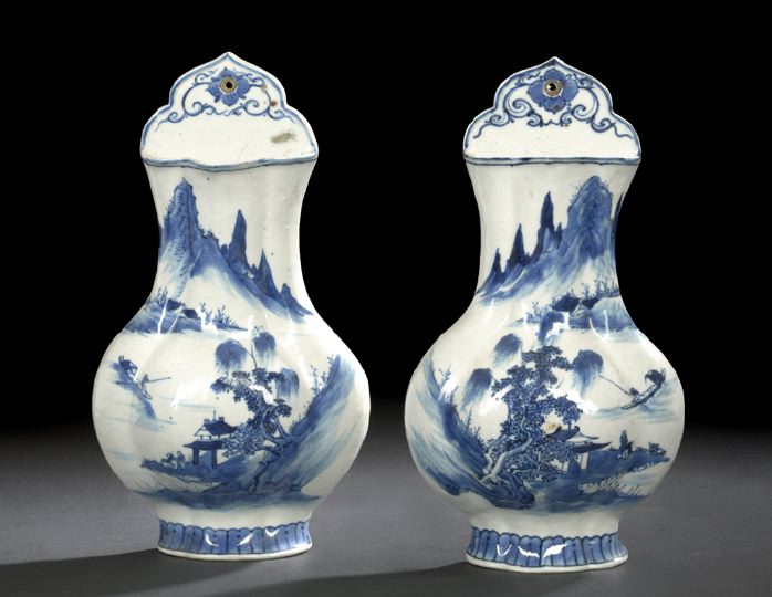 Pair of Chinese Blue and White